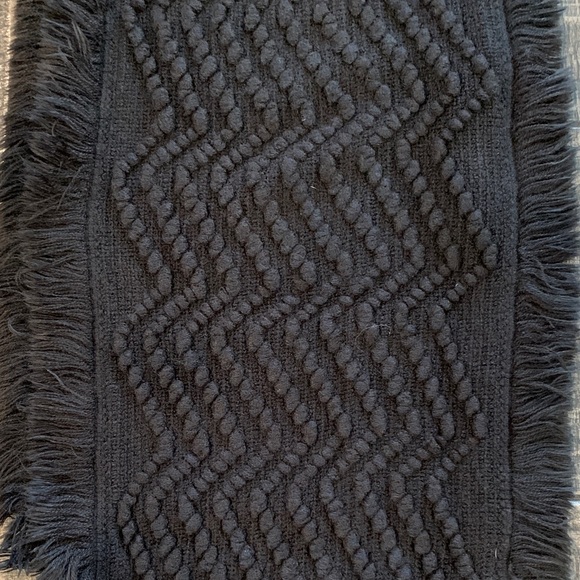 INC International Concepts Black Textured Scarf - Picture 3 of 3